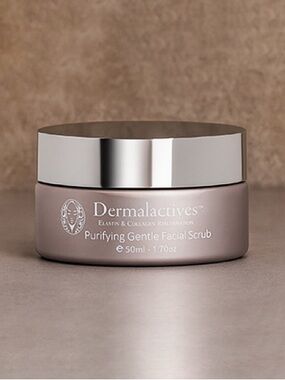 Dermalactives Purifying Gentle Facial Scrub — Taupe with Silver Lid